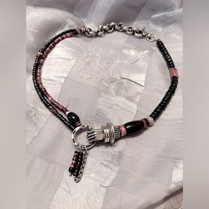 Hand charm necklace ( handcrafted)